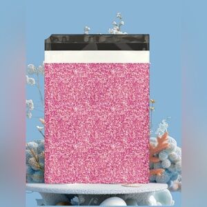 (15) 10x13 Pink Confetti Designer Poly Mailers